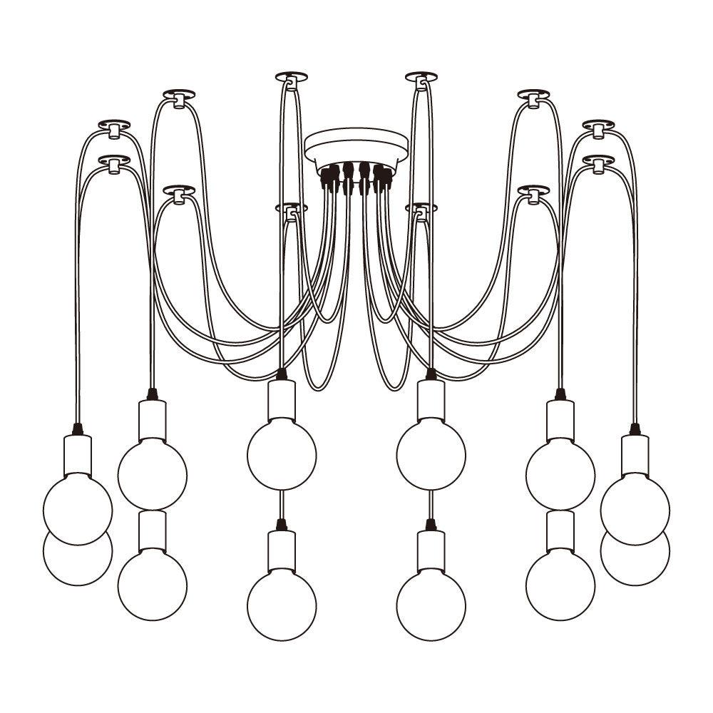 Spider Ceiling Chandelier - Lamp Outdoor