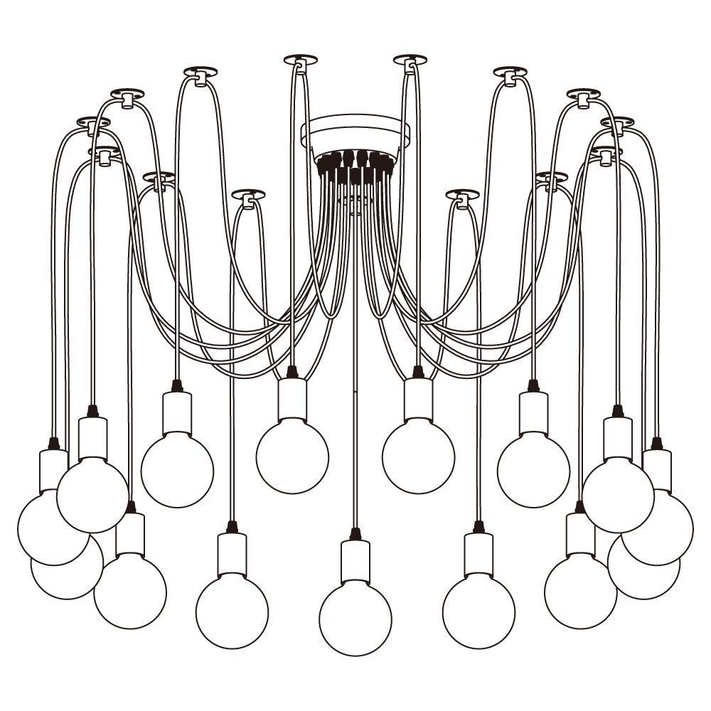Spider Ceiling Chandelier - Lamp Outdoor