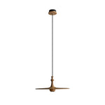 Syrinyra Sculptural Wood Disc Pendant Light - Lamp Outdoor