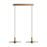 Syrinyra Sculptural Wood Disc Pendant Light - Lamp Outdoor