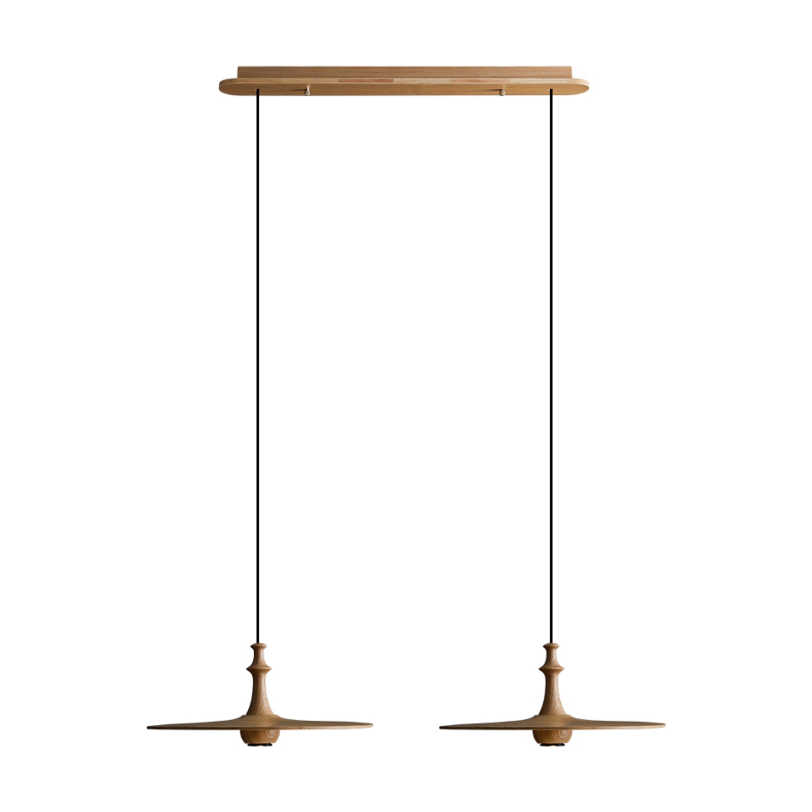 Syrinyra Sculptural Wood Disc Pendant Light - Lamp Outdoor