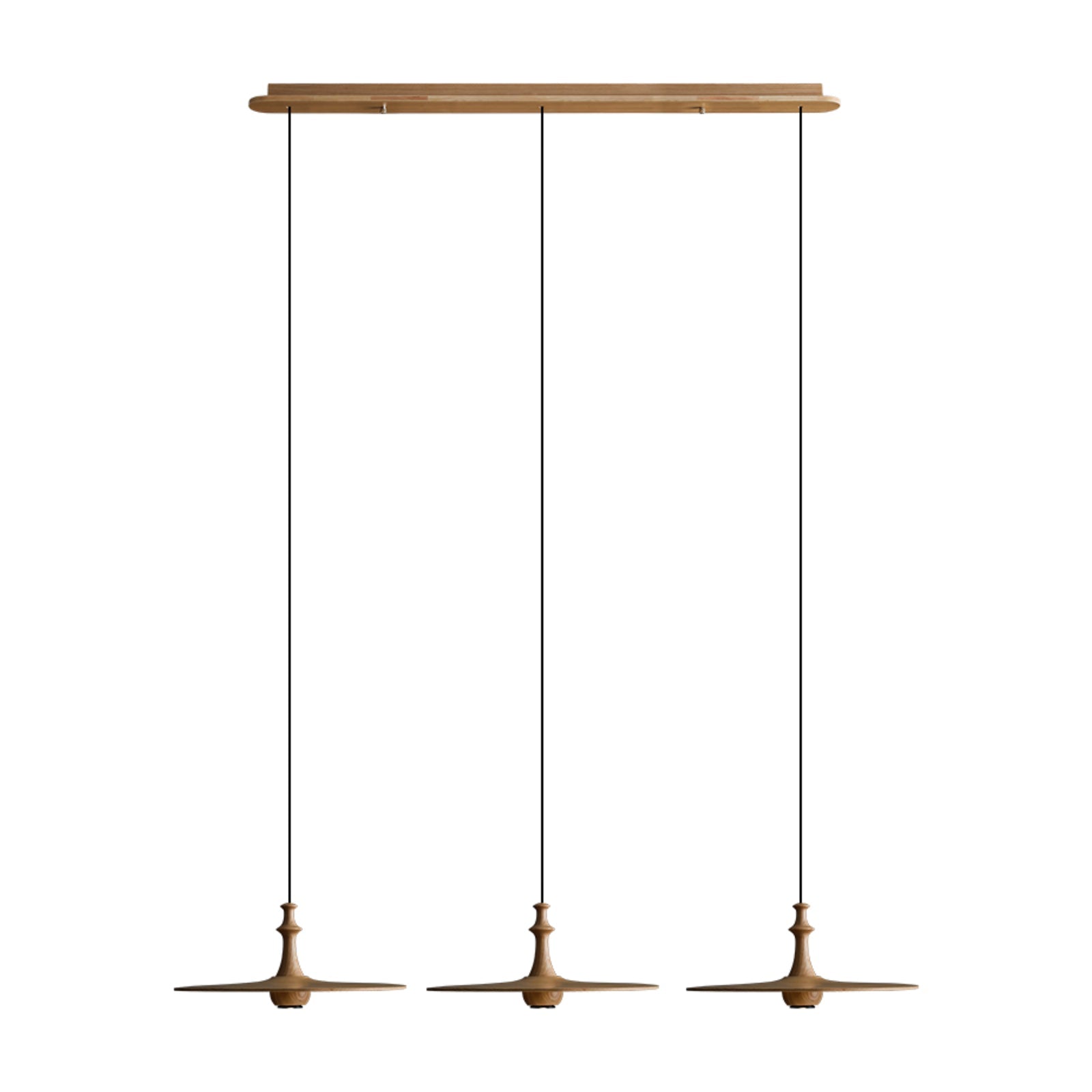 Syrinyra Sculptural Wood Disc Pendant Light - Lamp Outdoor