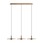 Syrinyra Sculptural Wood Disc Pendant Light - Lamp Outdoor