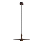 Syrinyra Sculptural Wood Disc Pendant Light - Lamp Outdoor