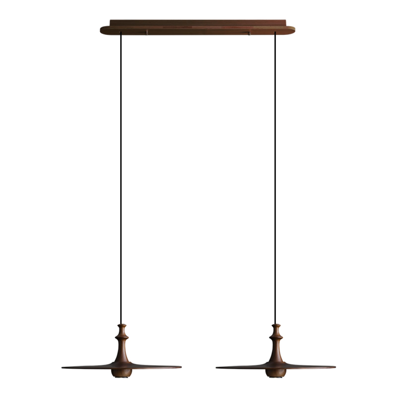 Syrinyra Sculptural Wood Disc Pendant Light - Lamp Outdoor