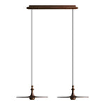 Syrinyra Sculptural Wood Disc Pendant Light - Lamp Outdoor