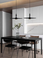 Syrinyra Sculptural Wood Disc Pendant Light - Lamp Outdoor