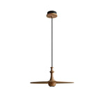 Syrinyra Sculptural Wood Disc Pendant Light - Lamp Outdoor