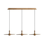 Syrinyra Sculptural Wood Disc Pendant Light - Lamp Outdoor