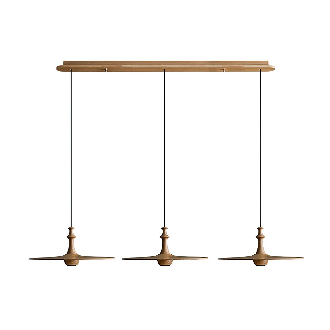 Syrinyra Sculptural Wood Disc Pendant Light - Lamp Outdoor
