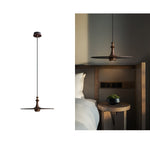Syrinyra Sculptural Wood Disc Pendant Light - Lamp Outdoor