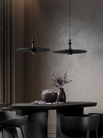 Syrinyra Sculptural Wood Disc Pendant Light - Lamp Outdoor