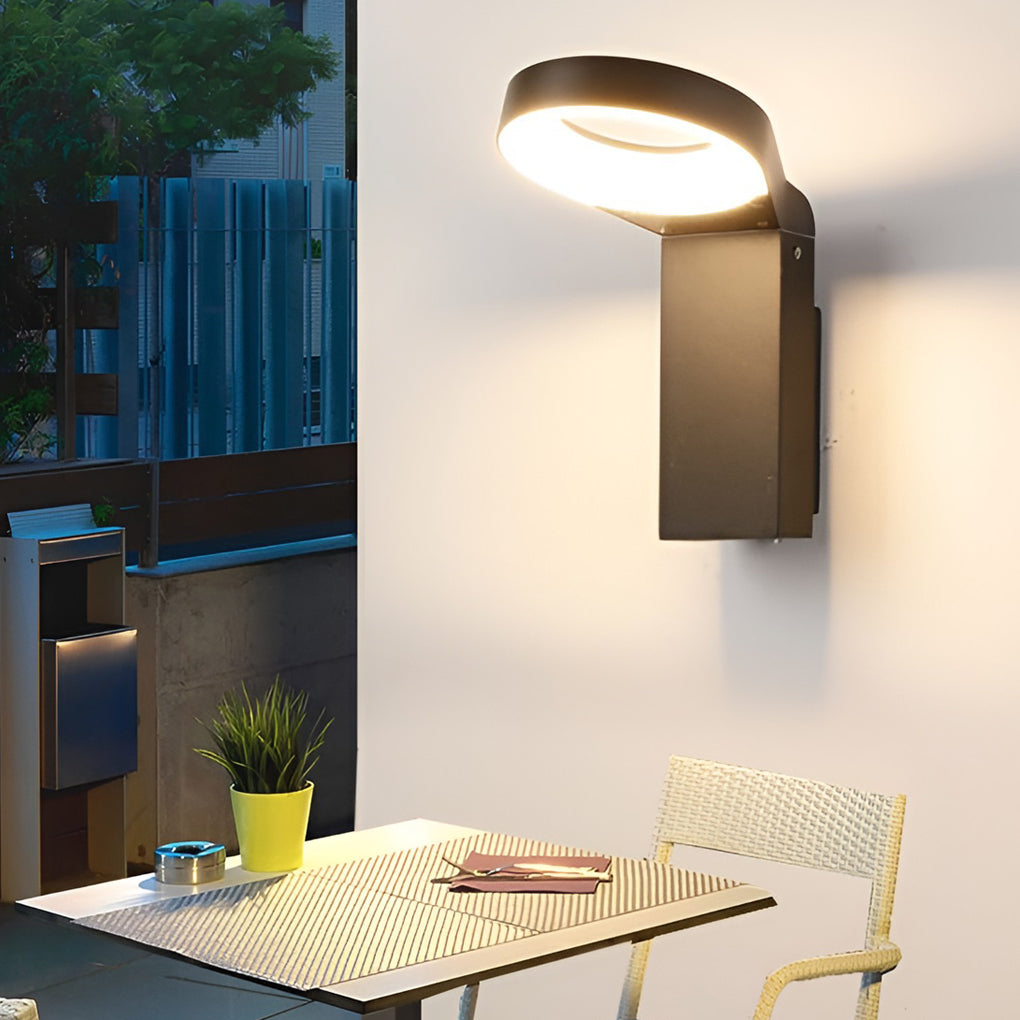 18W LED Ring Outdoor Landscape Lighting – Versatile Wall & Path Lamp - Lamp Outdoor