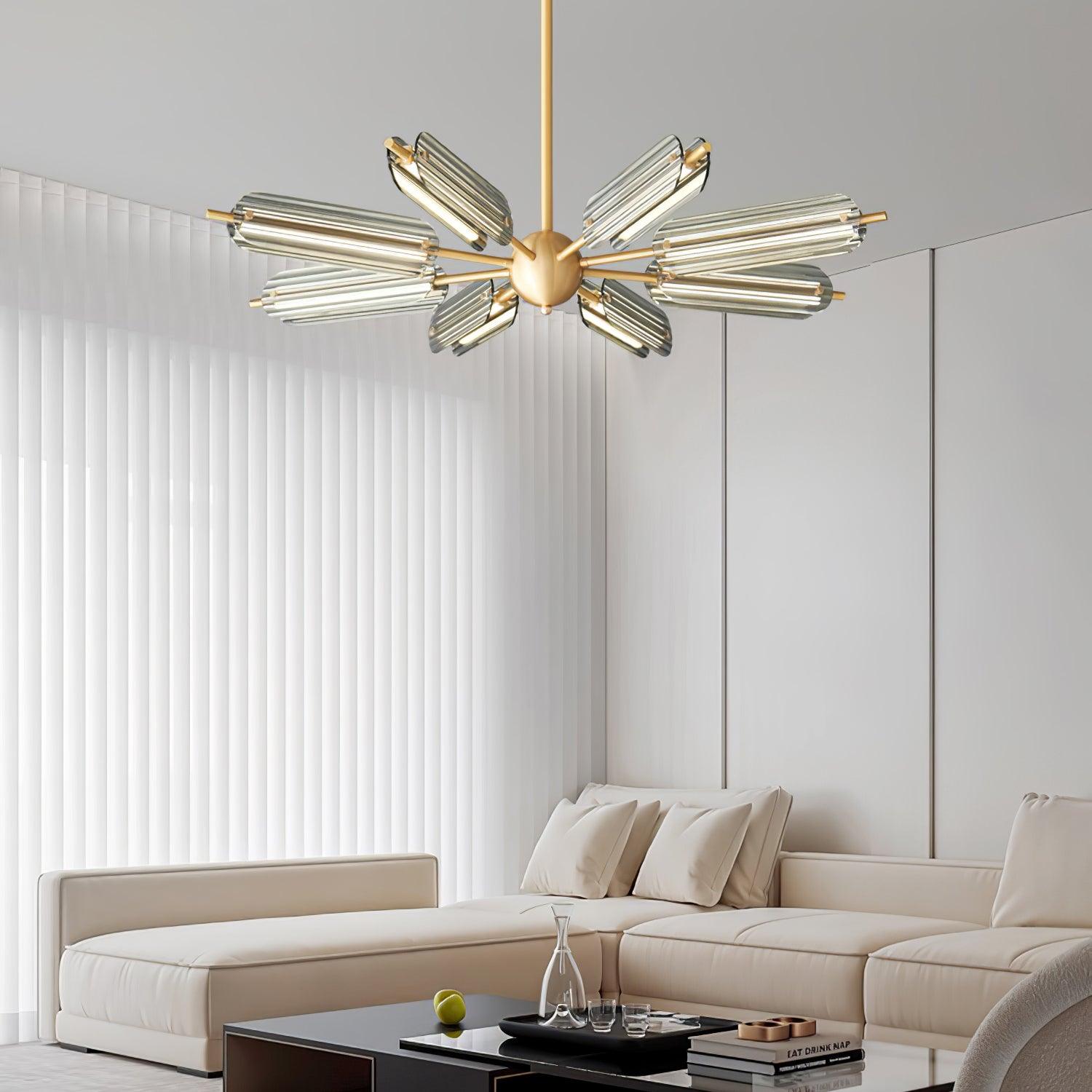 Sputnik Brass Chandelier - Lamp Outdoor