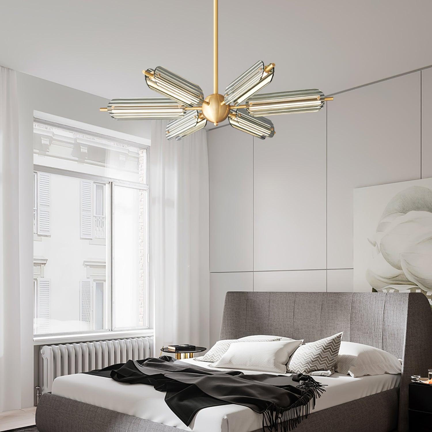 Sputnik Brass Chandelier - Lamp Outdoor