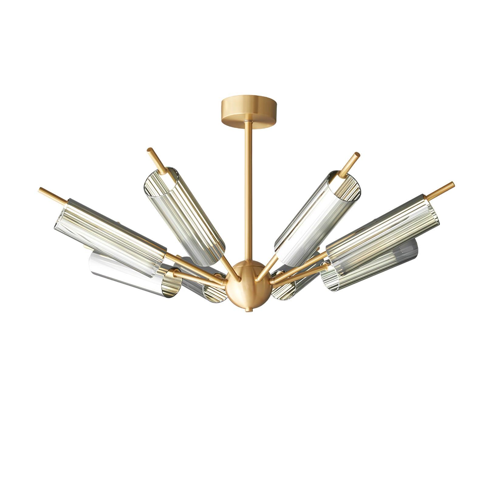 Sputnik Brass Chandelier - Lamp Outdoor
