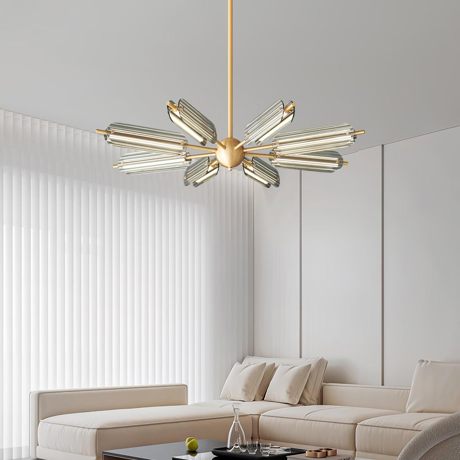 Sputnik Brass Chandelier - Lamp Outdoor