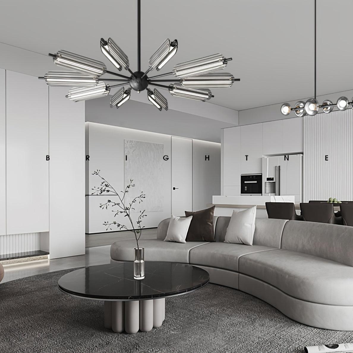 Sputnik Brass Chandelier - Lamp Outdoor