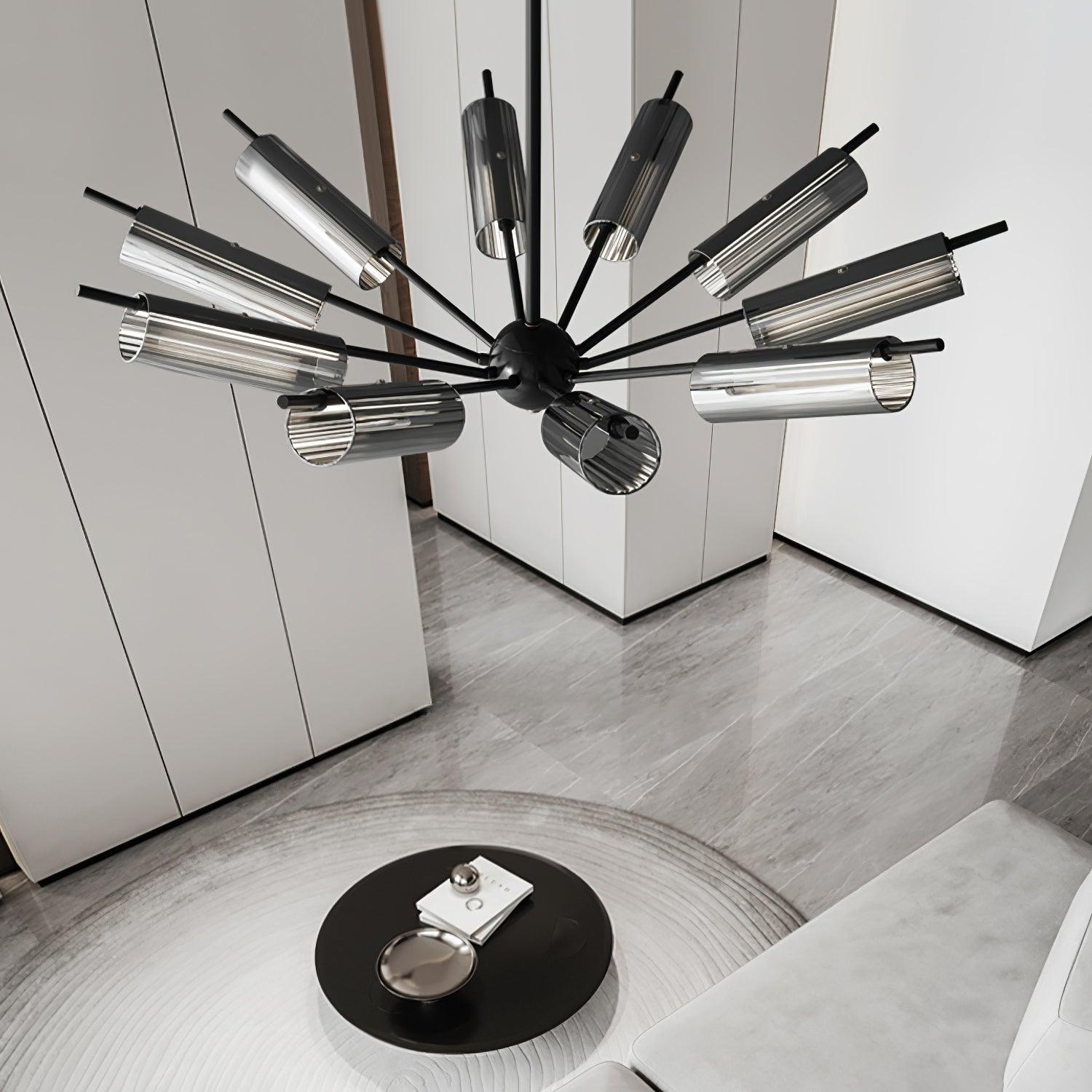 Sputnik Brass Chandelier - Lamp Outdoor