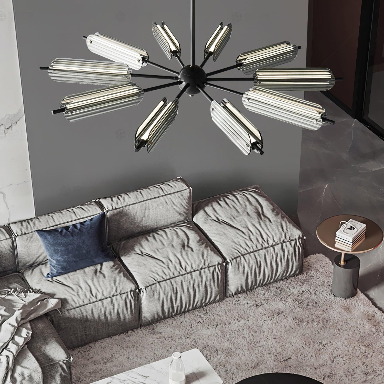 Sputnik Brass Chandelier - Lamp Outdoor