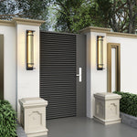 Square Outdoor Wall Light Imitation Alabaster Waterproof - Lamp Outdoor