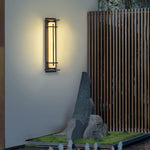 Square Outdoor Wall Light Imitation Alabaster Waterproof - Lamp Outdoor