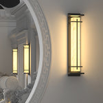 Square Outdoor Wall Light Imitation Alabaster Waterproof - Lamp Outdoor