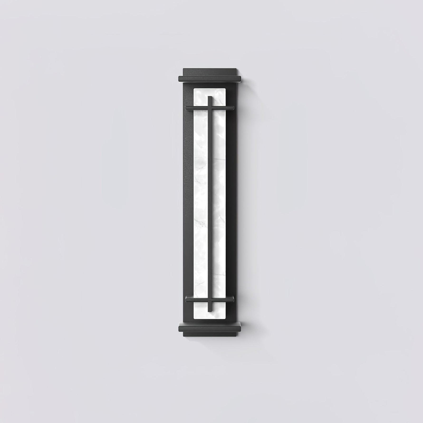 Square Outdoor Wall Light Imitation Alabaster Waterproof - Lamp Outdoor