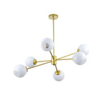 Solara Chandelier Staggered Glass 6-Light - Letslighting