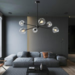 Solara Chandelier Staggered Glass 6-Light - Letslighting