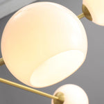 Solara Chandelier Staggered Glass 6-Light - Letslighting