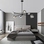 Solara Chandelier Staggered Glass 6-Light - Letslighting