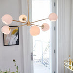 Solara Chandelier Staggered Glass 6-Light - Letslighting