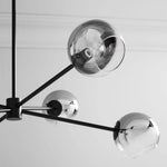Solara Chandelier Staggered Glass 6-Light - Letslighting