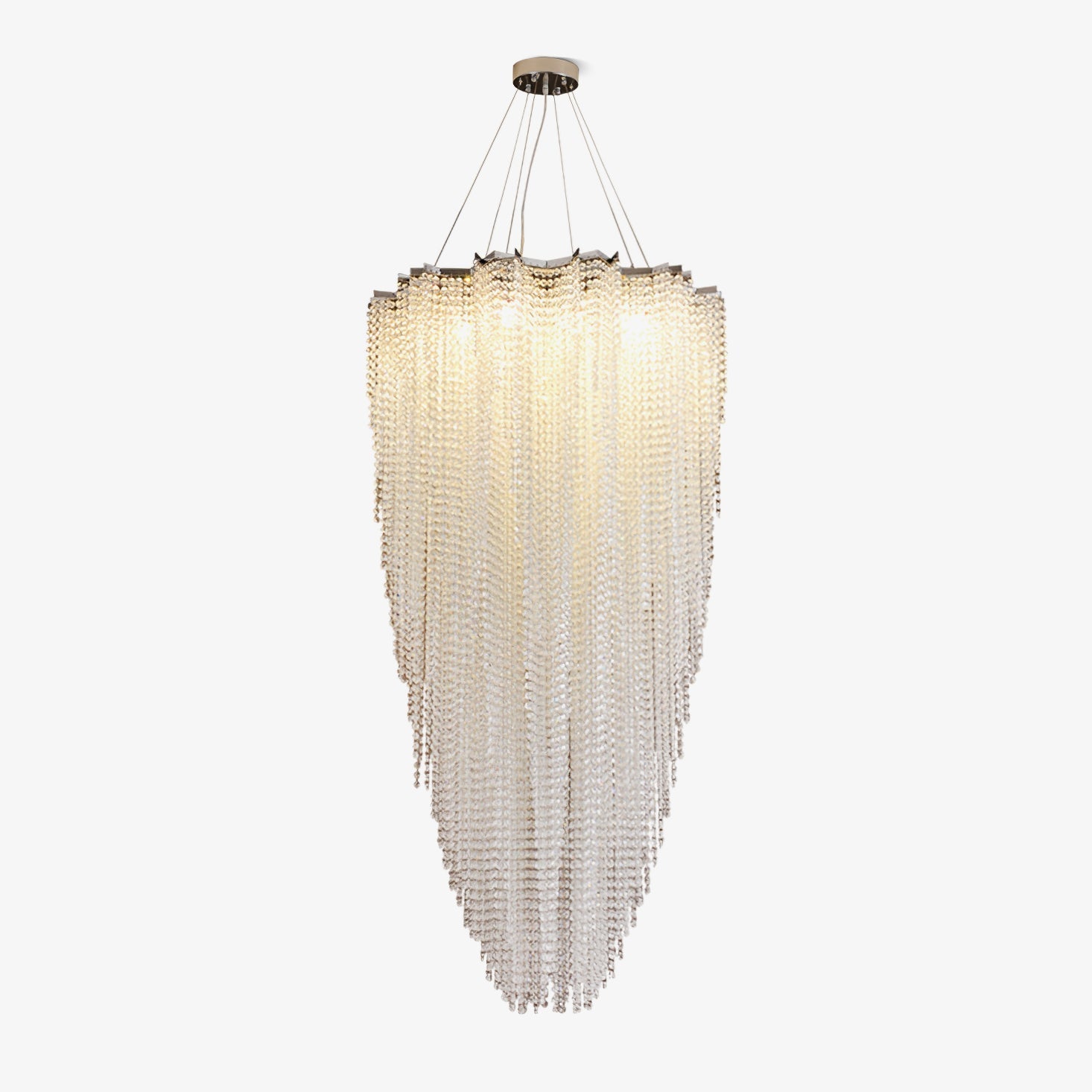 Zashayra Crystal Column Chandelier - Lamp Outdoor