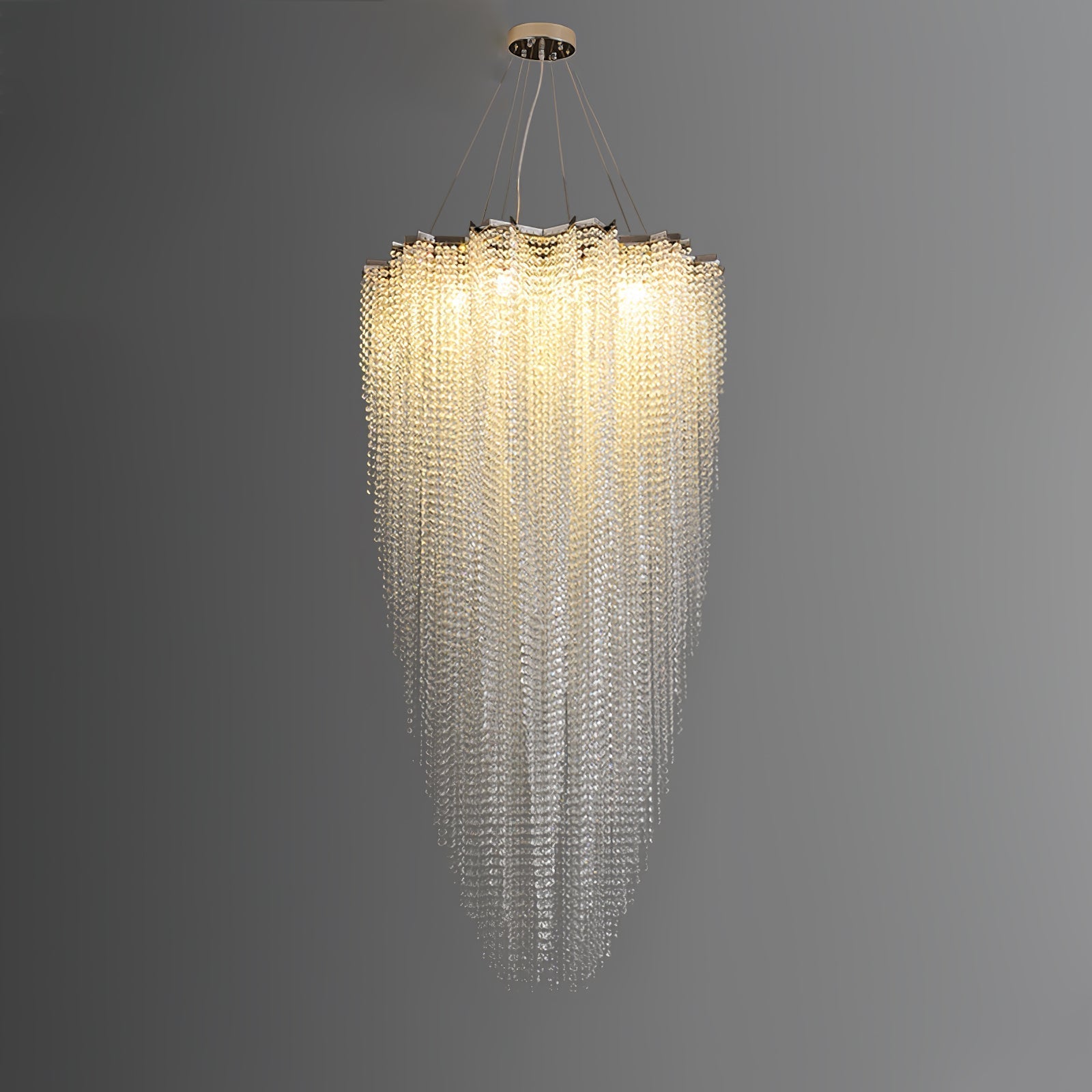 Zashayra Crystal Column Chandelier - Lamp Outdoor