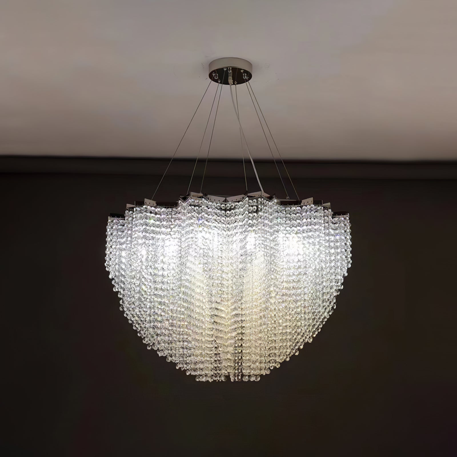 Zashayra Crystal Column Chandelier - Lamp Outdoor