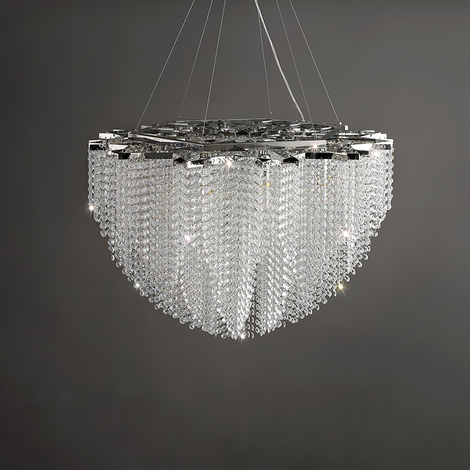 Zashayra Crystal Column Chandelier - Lamp Outdoor