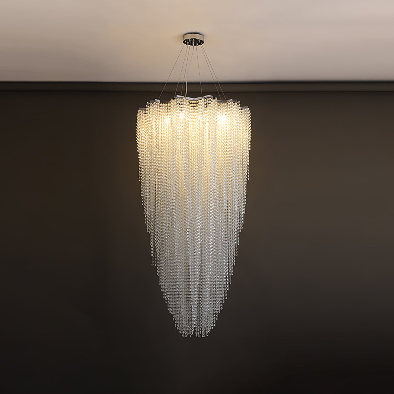 Zashayra Crystal Column Chandelier - Lamp Outdoor