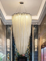 Zashayra Crystal Column Chandelier - Lamp Outdoor