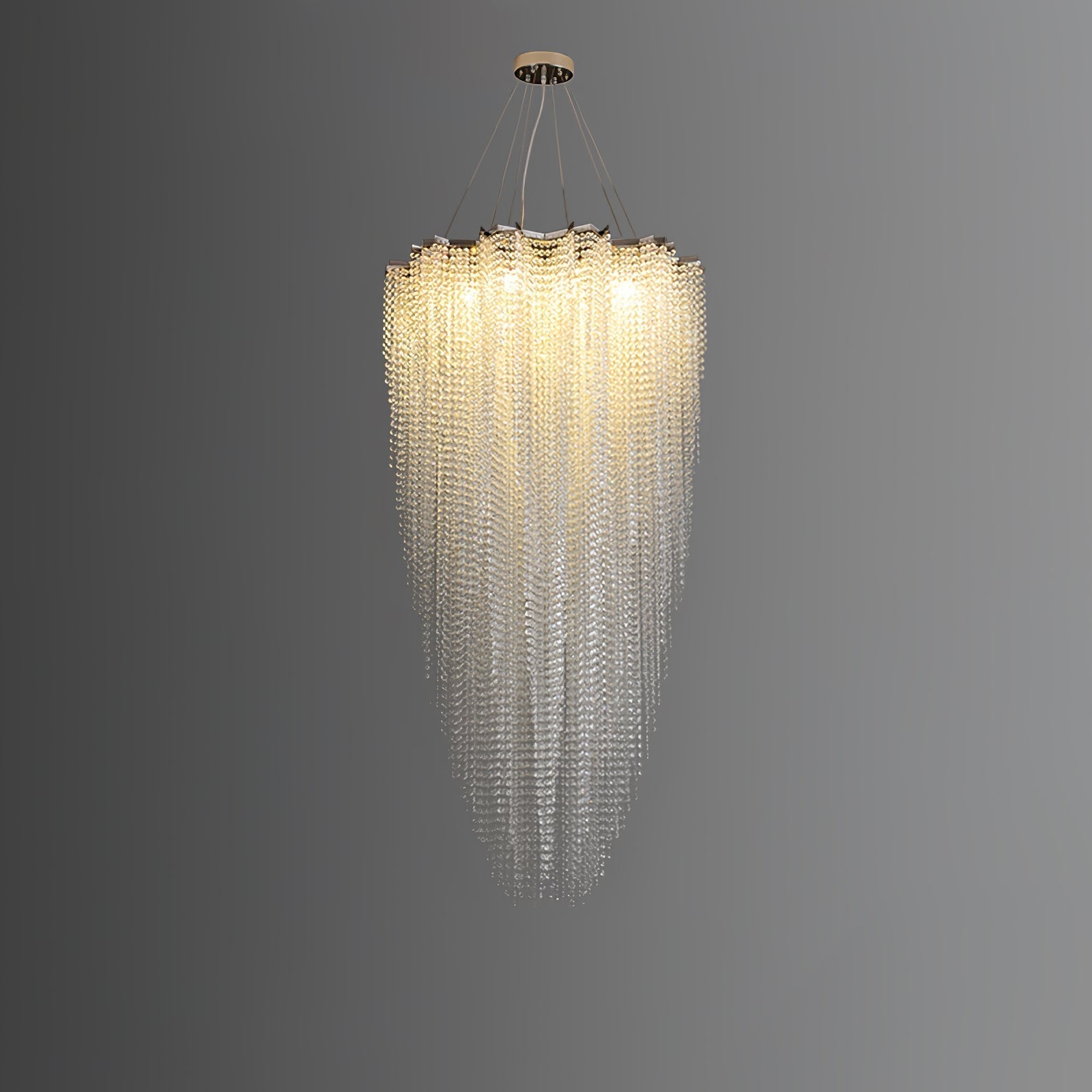 Zashayra Crystal Column Chandelier - Lamp Outdoor