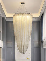 Zashayra Crystal Column Chandelier - Lamp Outdoor