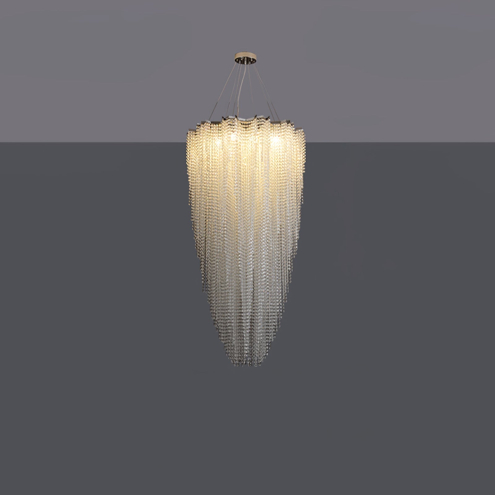 Zashayra Crystal Column Chandelier - Lamp Outdoor