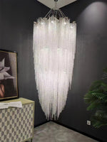 Zashayra Crystal Column Chandelier - Lamp Outdoor
