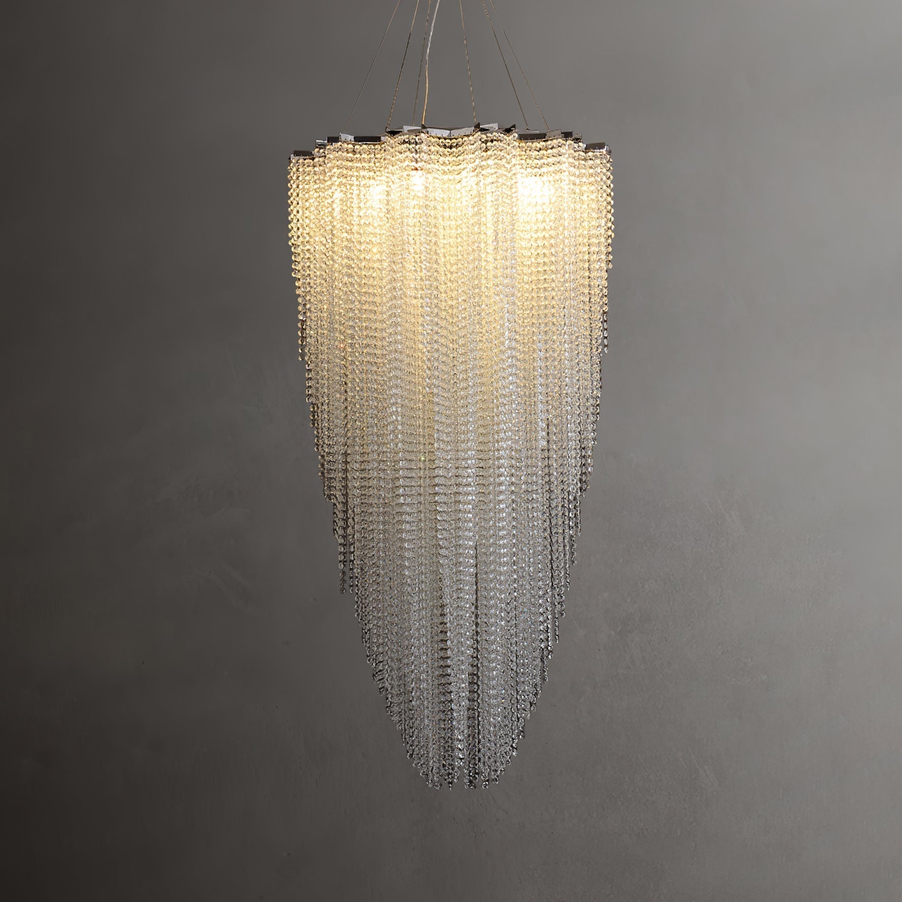 Zashayra Crystal Column Chandelier - Lamp Outdoor