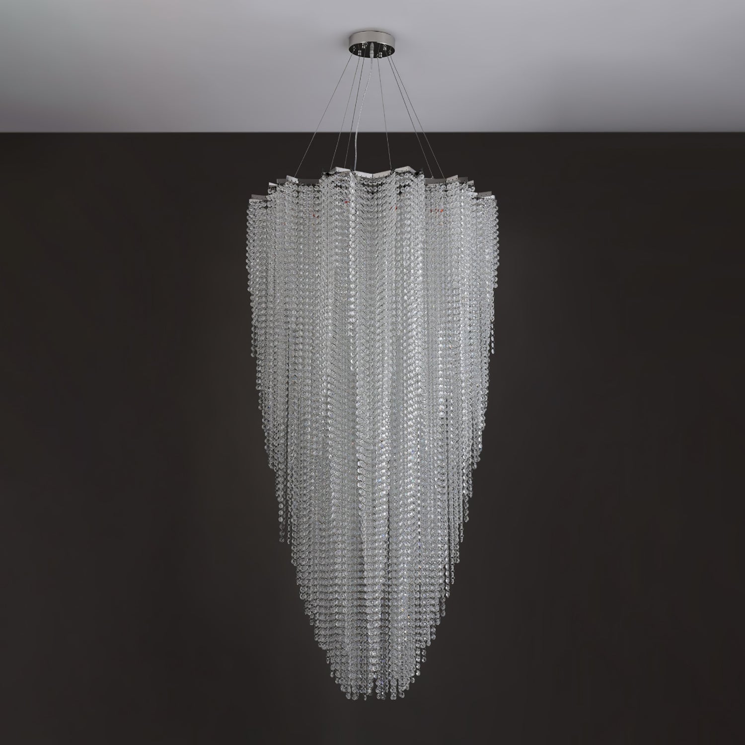 Zashayra Crystal Column Chandelier - Lamp Outdoor