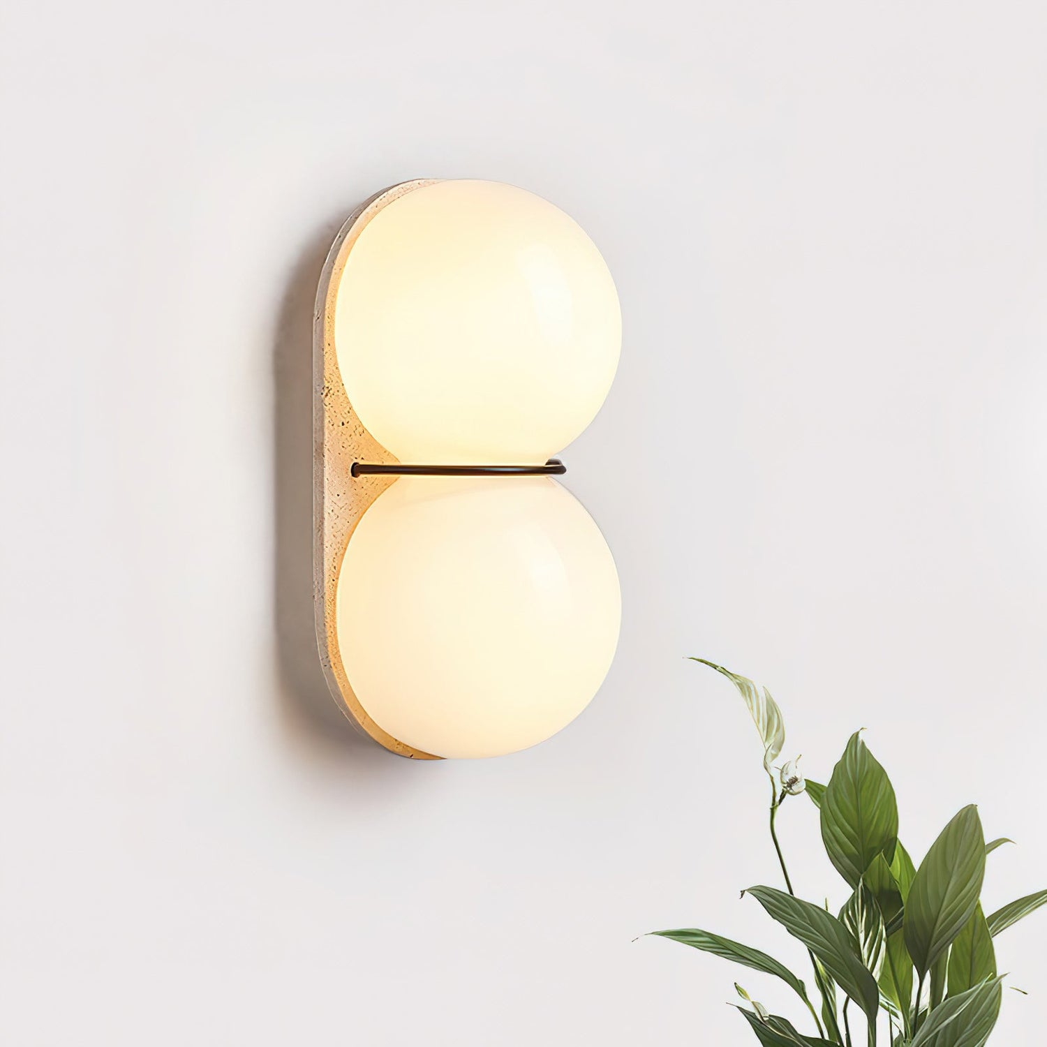 Stila Minimalist Travertine Wall Light