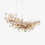 Arborea Brass Branch Crystal Chandelier - Lamp Outdoor