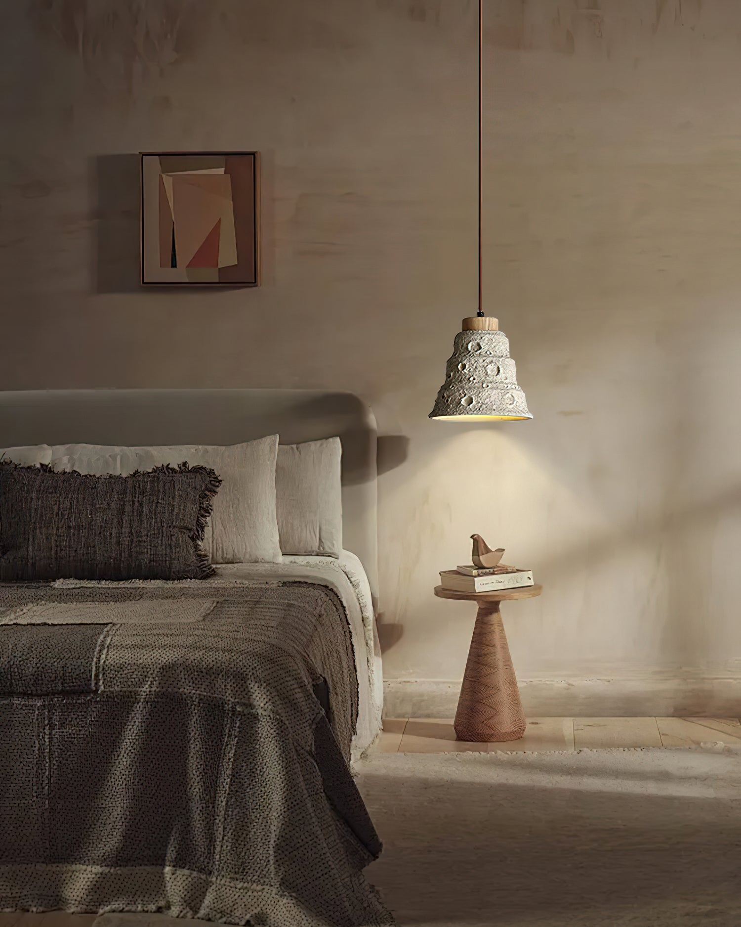 Stone Bell Pendant Light - Lamp Outdoor
