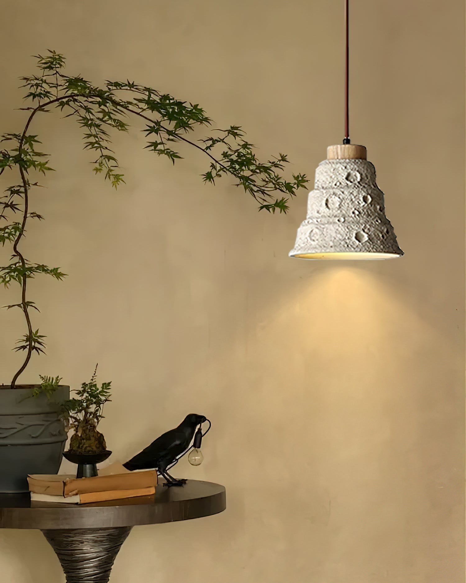 Stone Bell Pendant Light - Lamp Outdoor